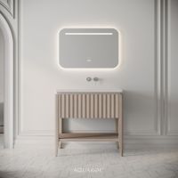 Kensington Vanity Unit & Stone Basin 800mm Natural Oak