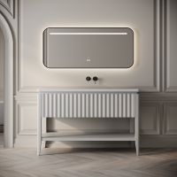 Kensington Vanity Unit & Stone Basin 1200mm Warm Grey