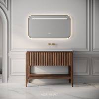 Kensington Vanity Unit & Stone Basin 1000mm Walnut