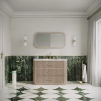 Savoy Vanity Unit & Stone Basin 1200mm Natural Oak