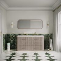 Savoy Double Vanity Unit & Stone Basin 1600mm Sabbia Grigio