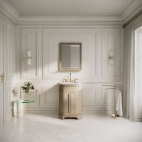 Hardwick Vanity Unit & Stone Basin Natural Oak