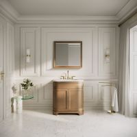Hardwick Vanity Unit & Stone Basin 800mm Smoked Oak