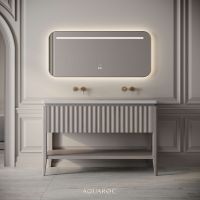 Kensington Double Vanity Unit & Stone Basin 1200mm Sabbia Grigio Oak