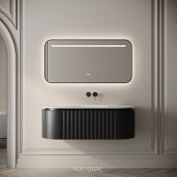 Belgravia Vanity Unit & Stone Basin 1200mm Matte Black