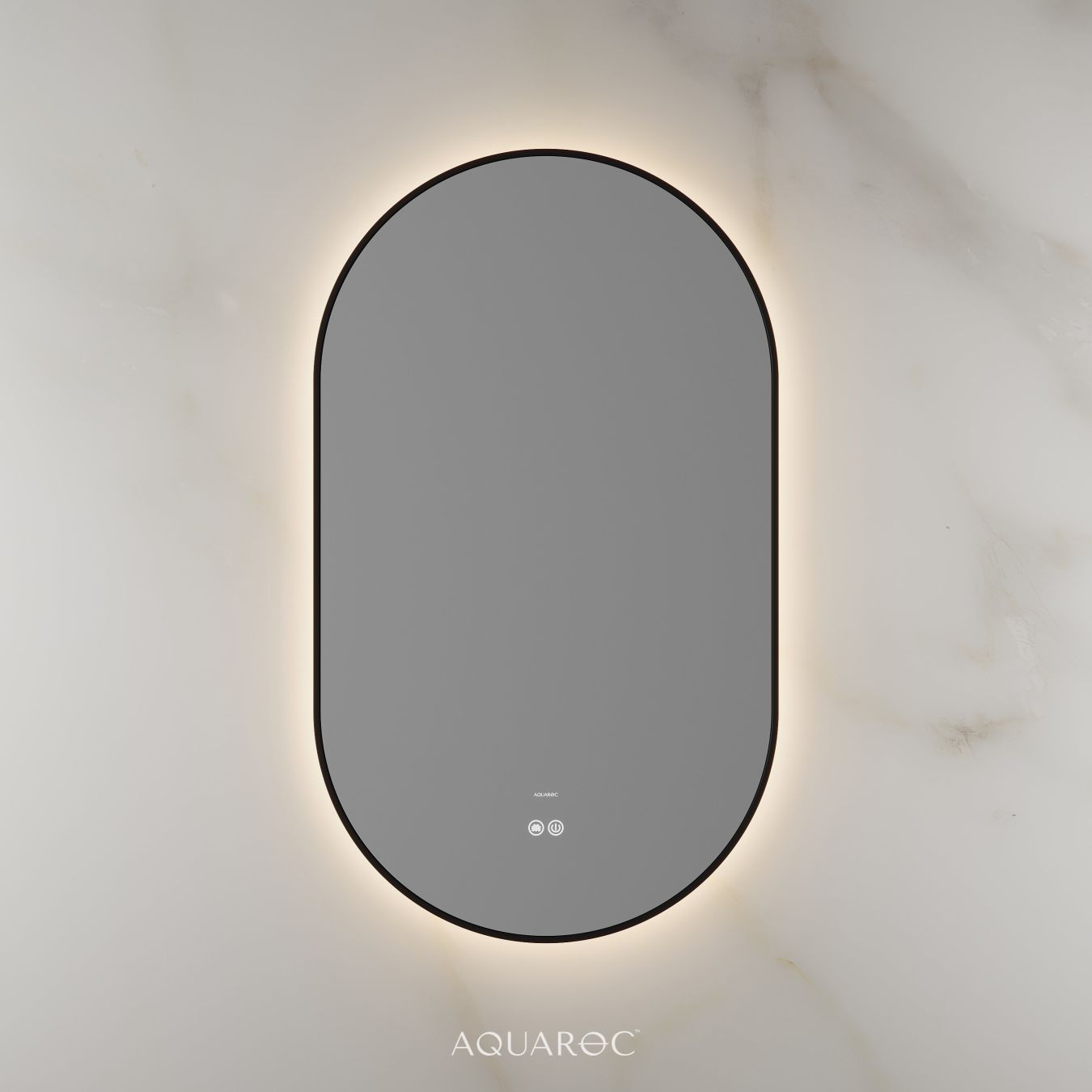 Lumiere Backlit & Demister Mirror 550mm Matte Black