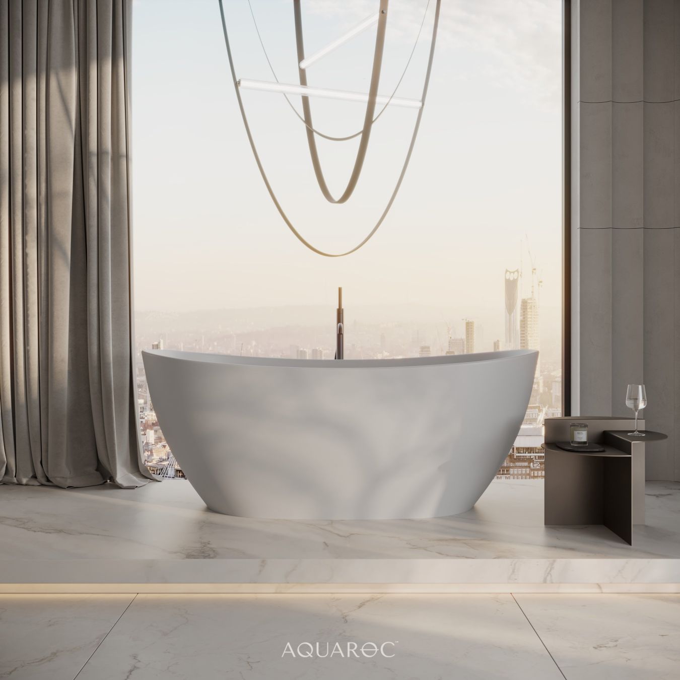 Soller Freestanding Stone Bath 1630mm