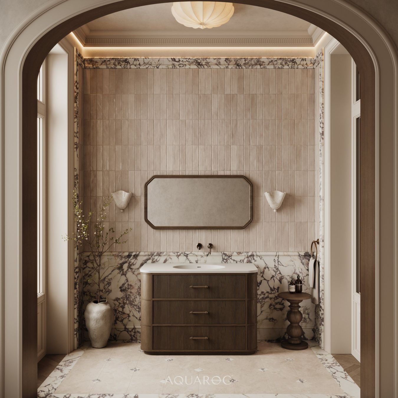 Savoy Vanity Unit 1200mm Espresso Oak