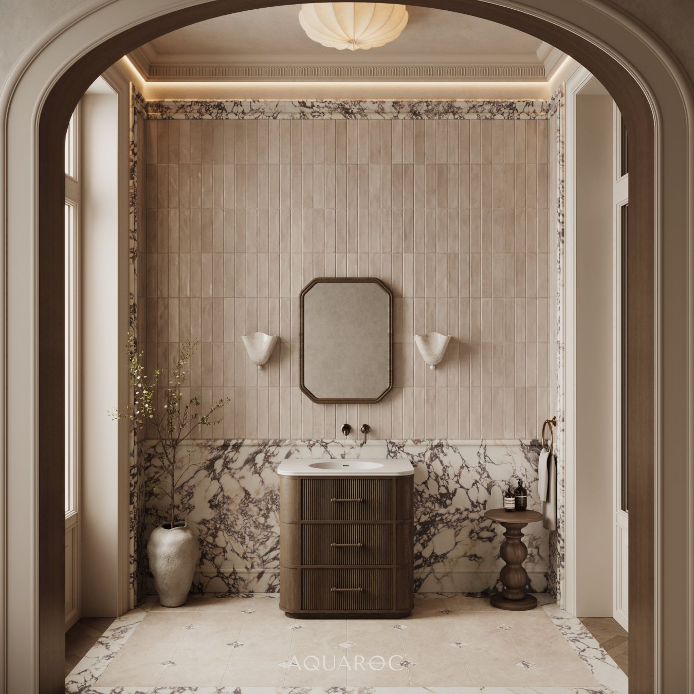 Savoy Vanity Unit 800mm Espresso Oak