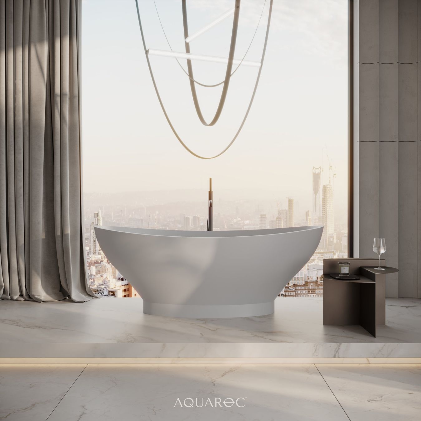 Paradiso Freestanding Stone Bath 1550mm