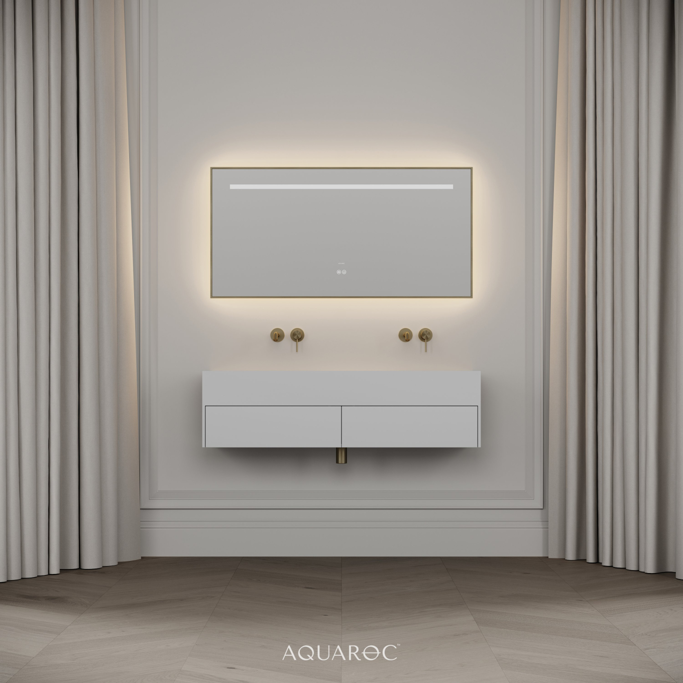 Nero Stone Double Vanity Unit 1200mm