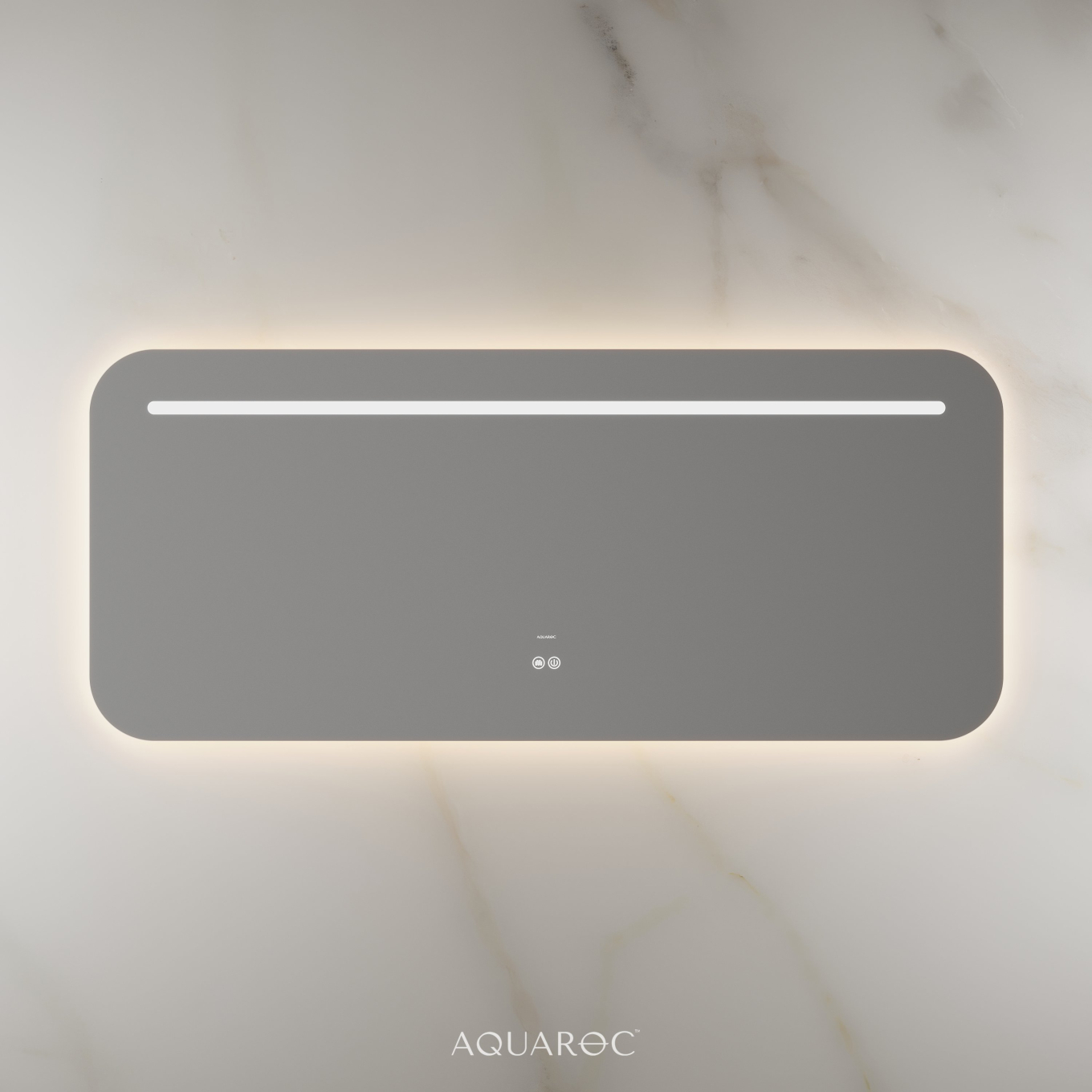Lumiere Backlit & Demister Curved Mirror 1400mm Frameless