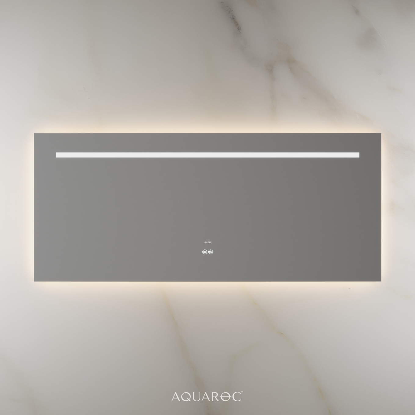 Lumiere Backlit & Demister Rectangle Mirror 1400mm Frameless