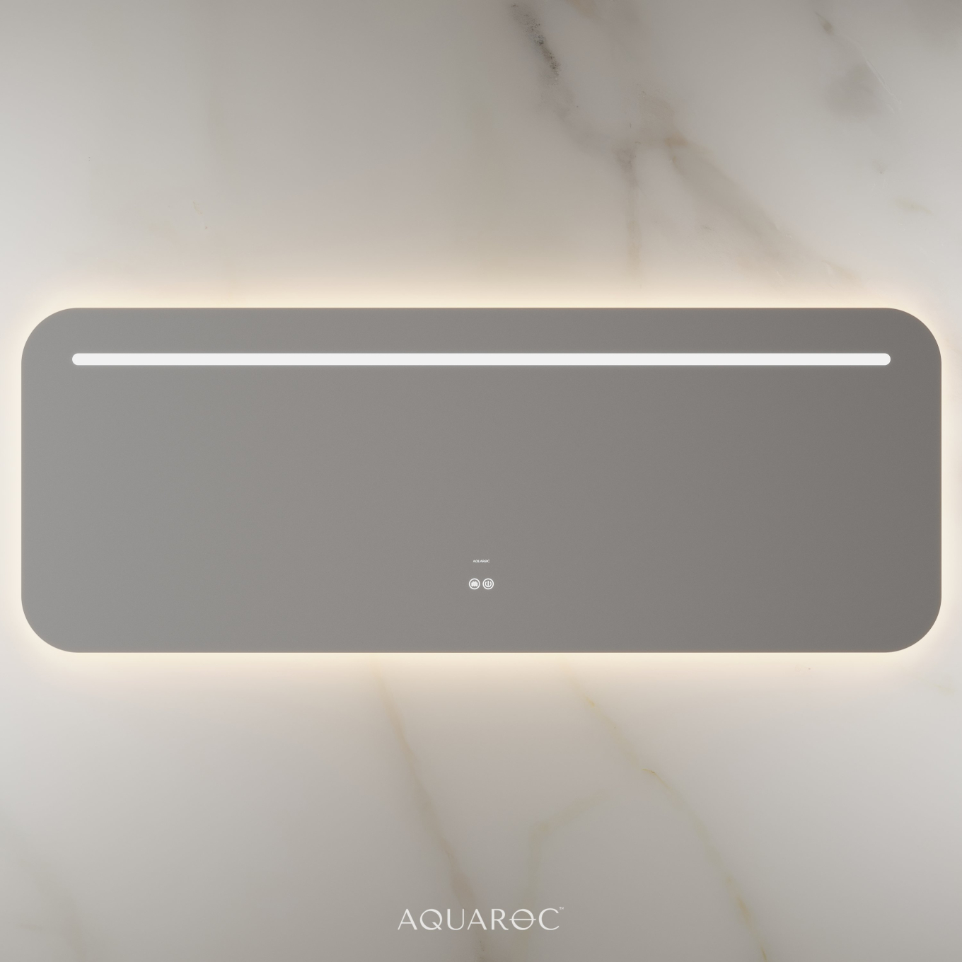 Lumiere Backlit & Demister Curved Mirror 1600mm Frameless