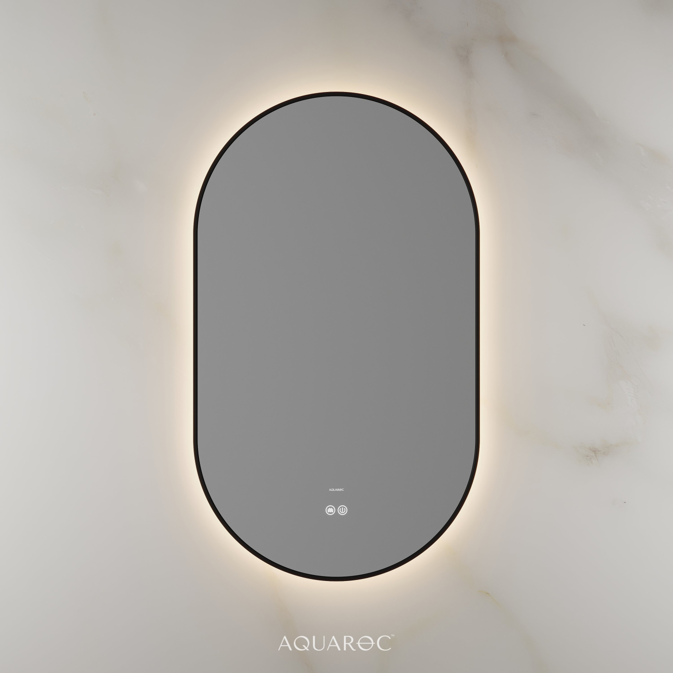 Lumiere Backlit & Demister Mirror 550mm Matte Black