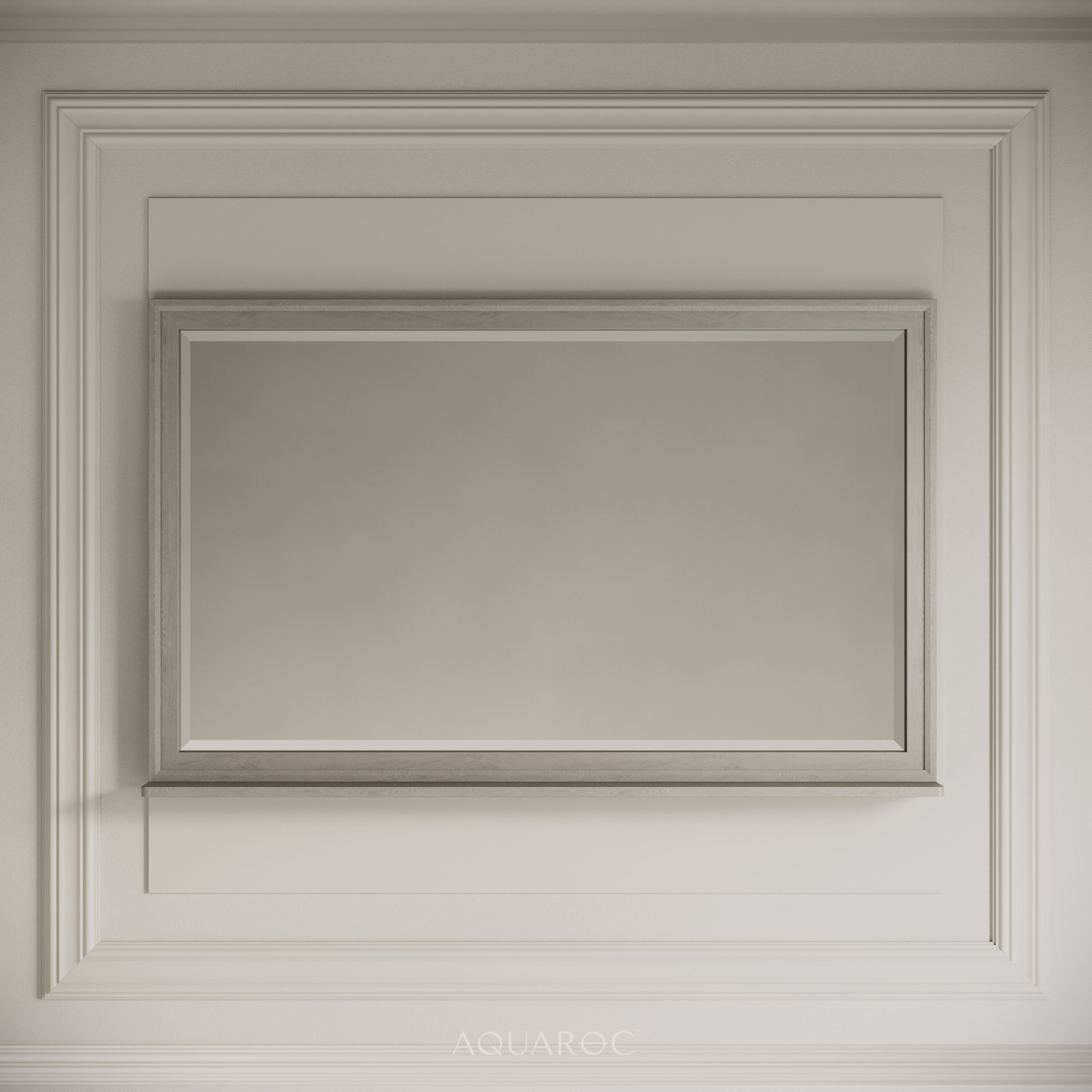 Hardwick Mirror & Integrated Shelf 1200mm Sabbia Grigio Oak