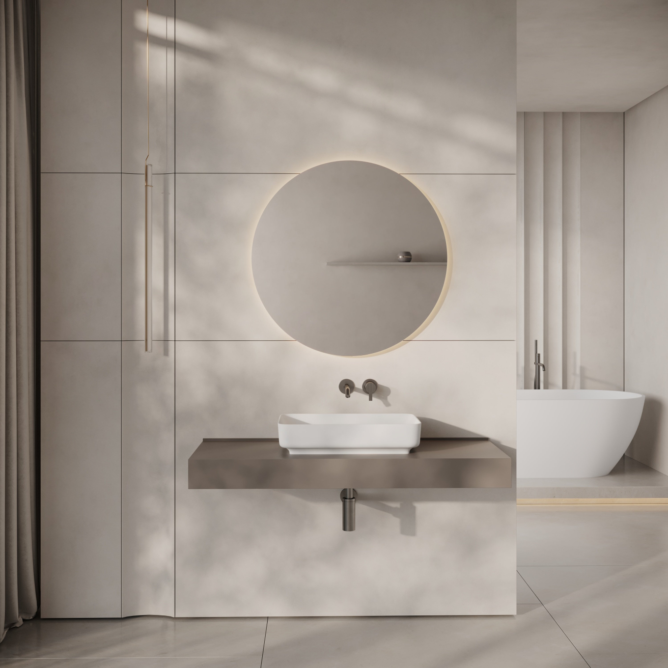 Coral Countertop Stone Basin 550mm