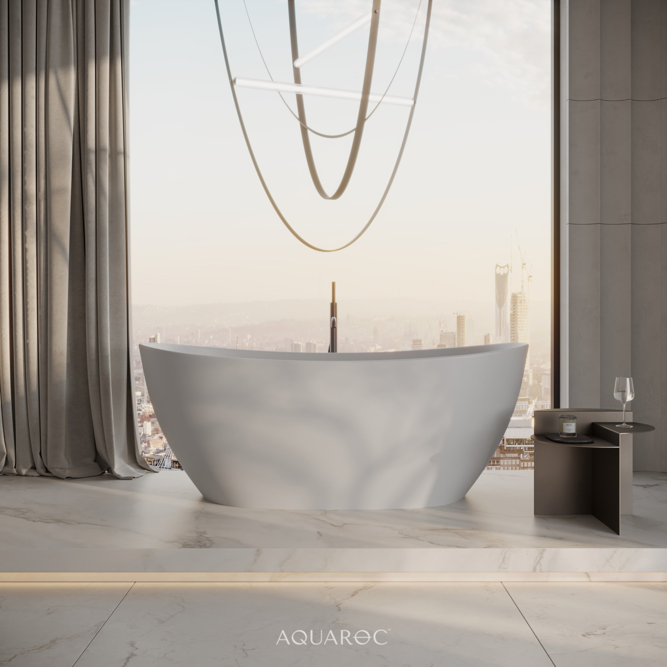Soller Freestanding Stone Bath 1630mm