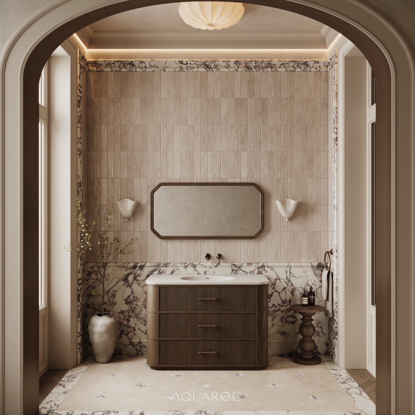Savoy Vanity Unit 1200mm Espresso Oak