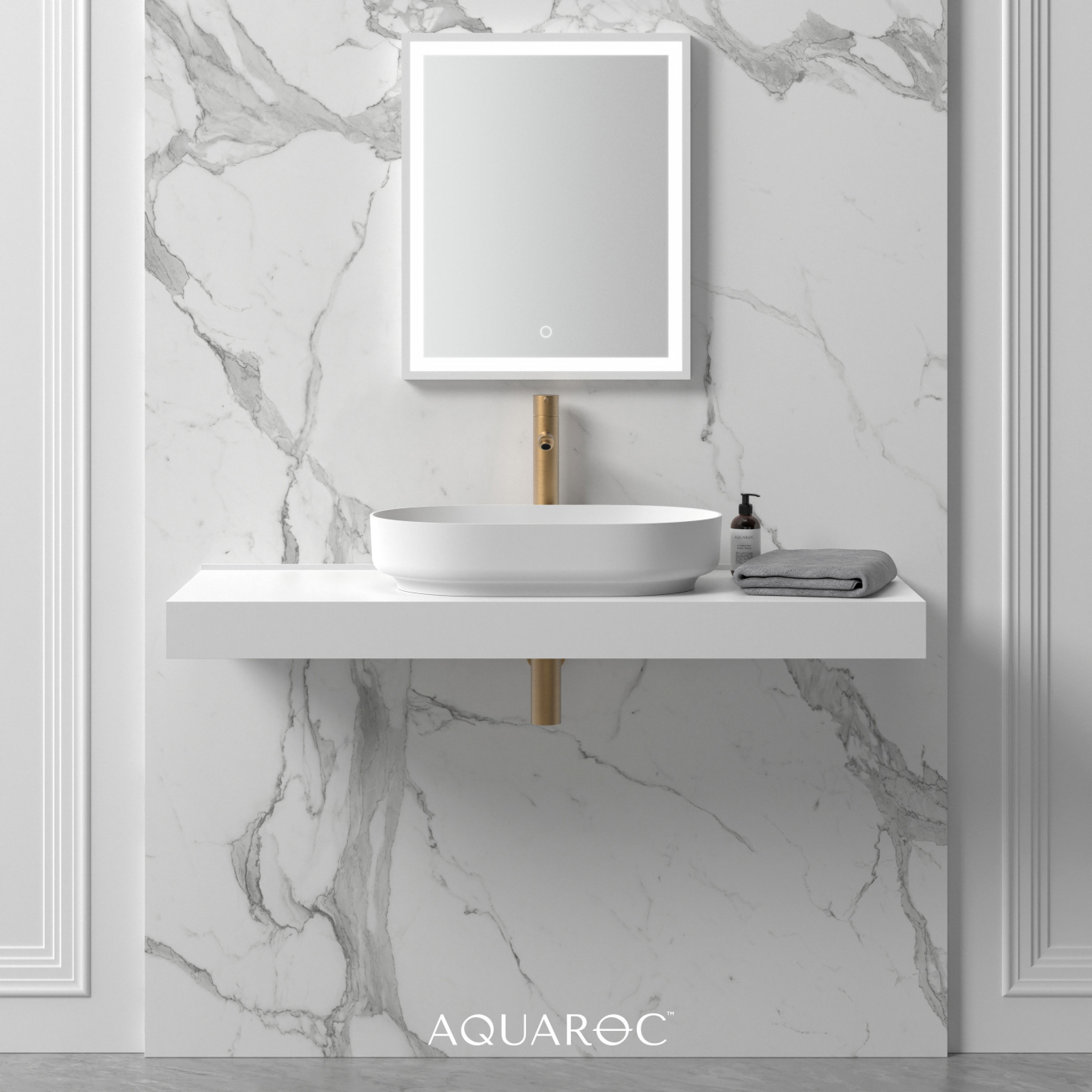 Rivera Countertop Stone Basin 580mm