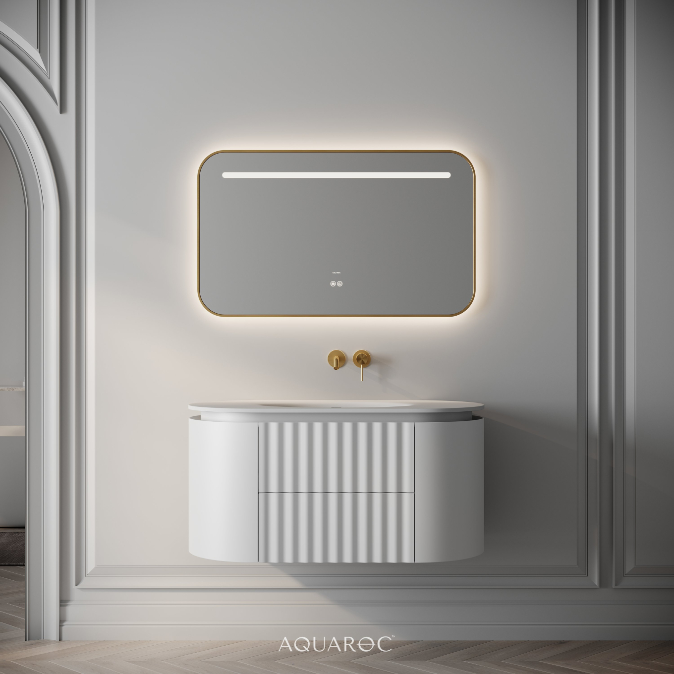 Belgravia II Vanity Unit & Stone Basin 1000mm Matte White