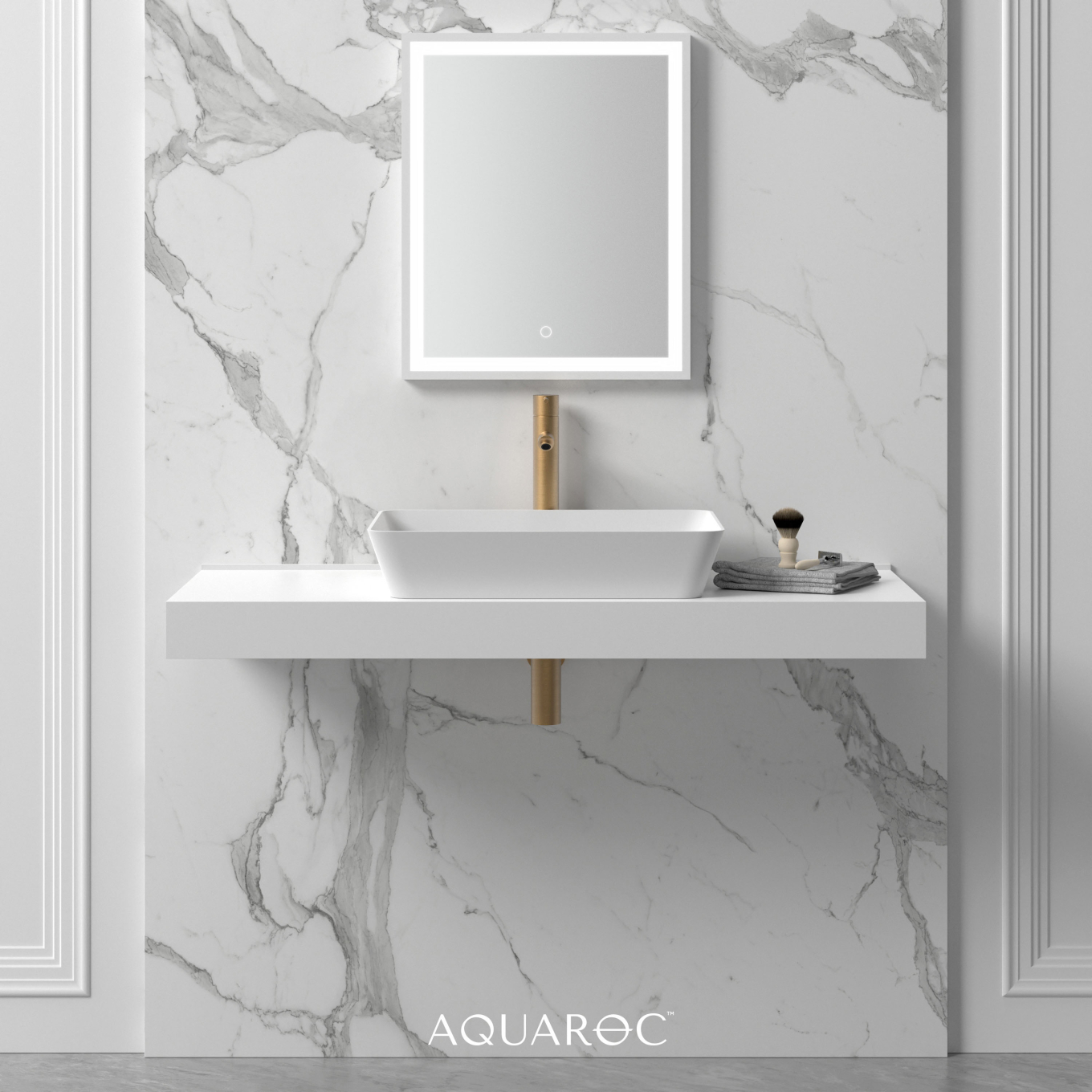 Oskar Countertop Stone Basin 570mm