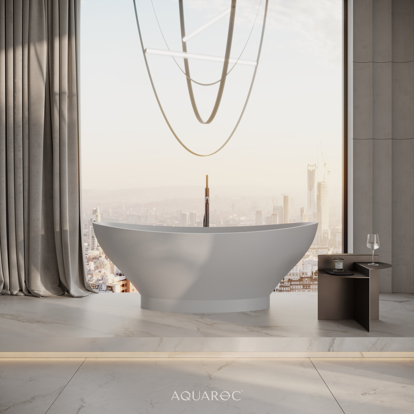 Paradiso Freestanding Stone Bath 1550mm