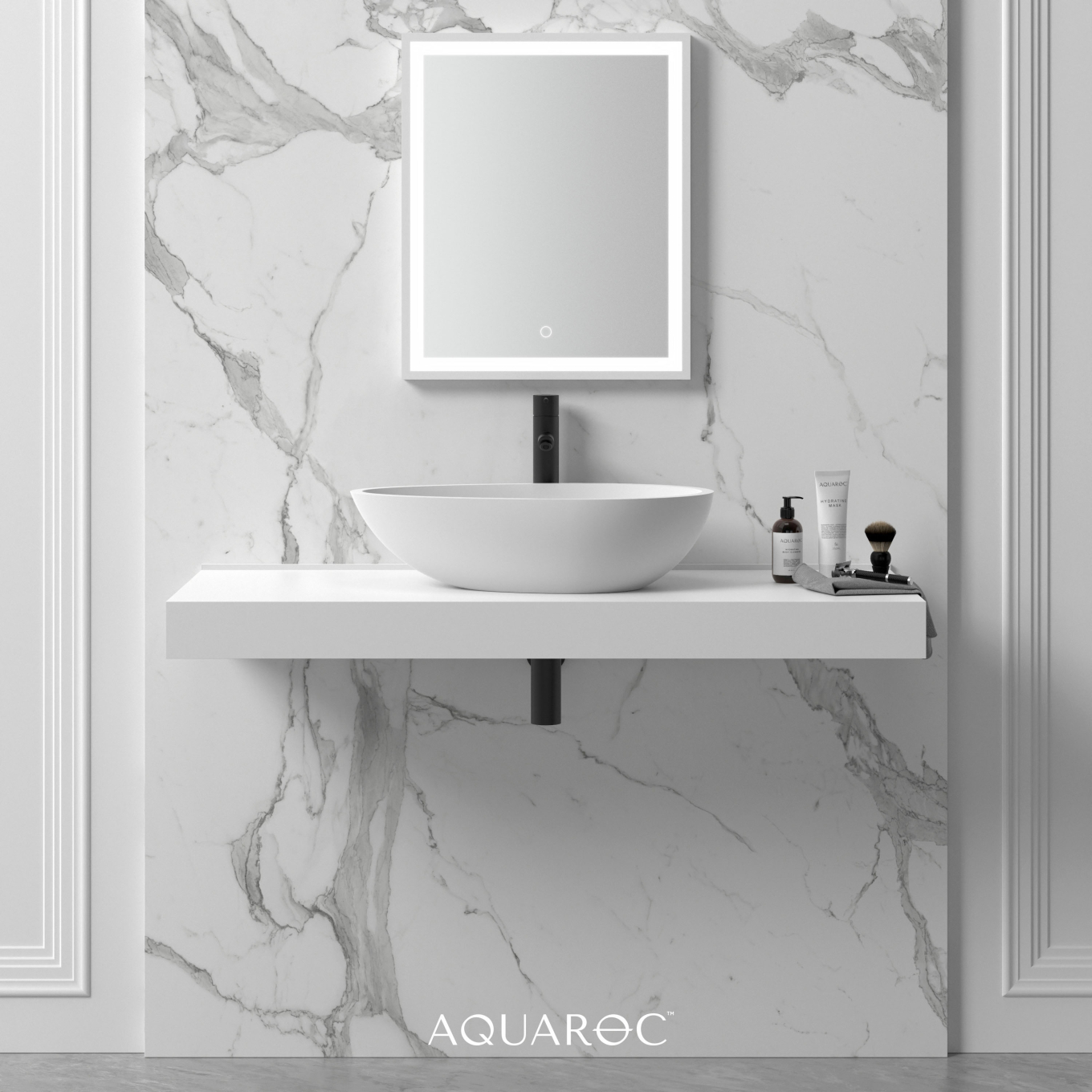 Uovo Countertop Stone Basin 600mm