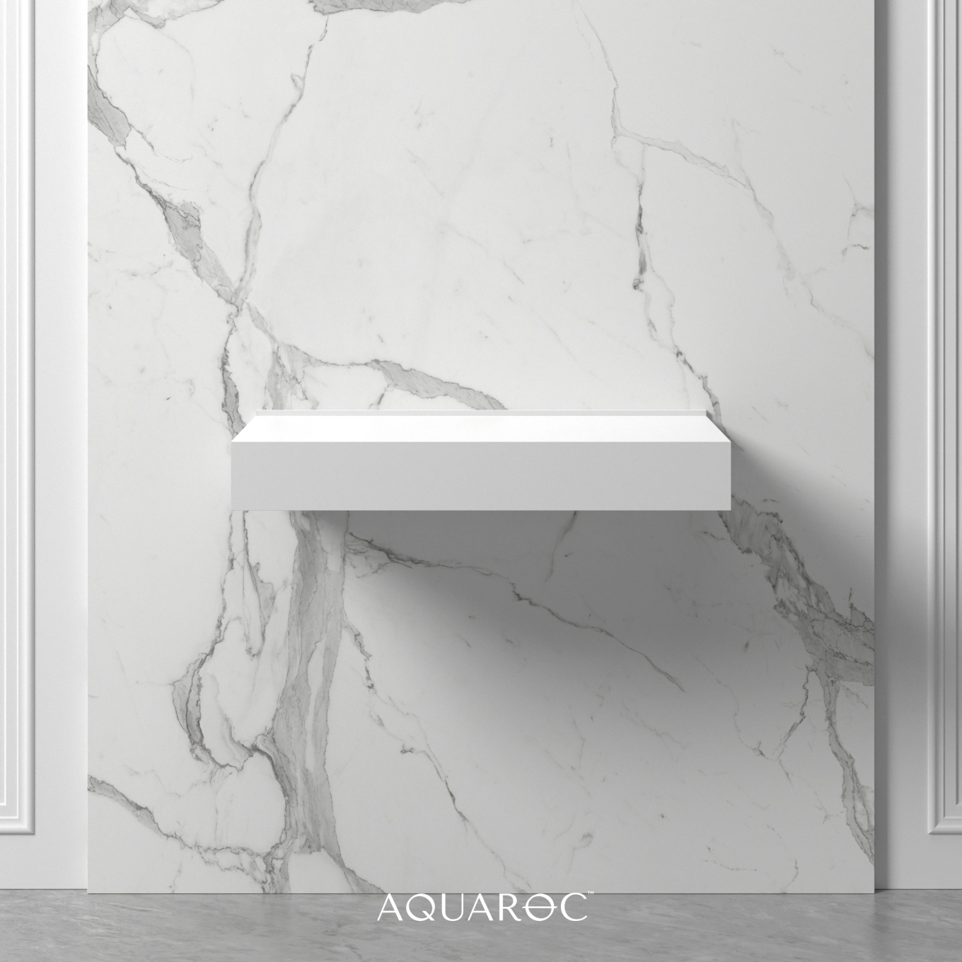 Wall Hung Stone Countertop Basin Shelf 800mm