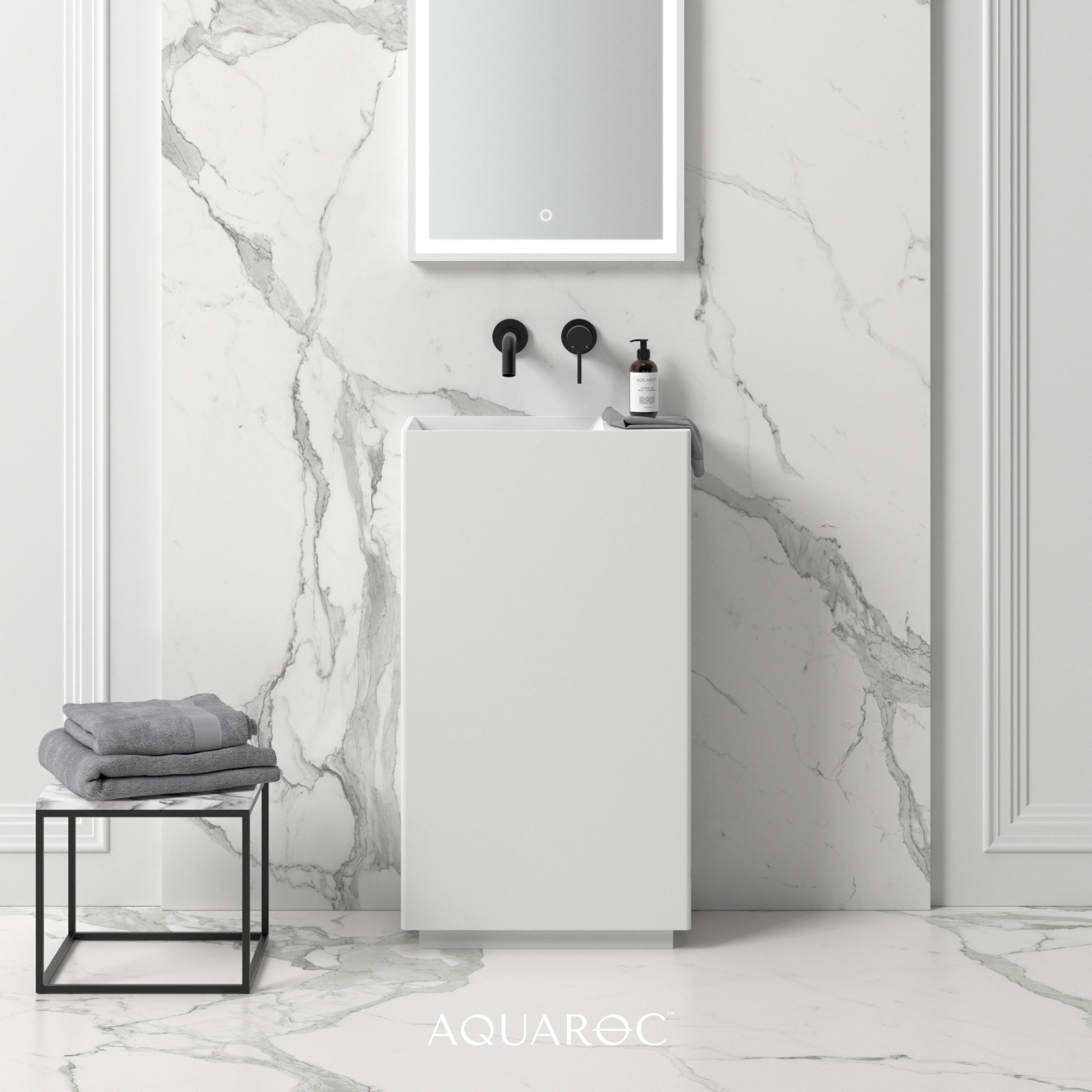 Ethos Freestanding Stone Basin 500mm