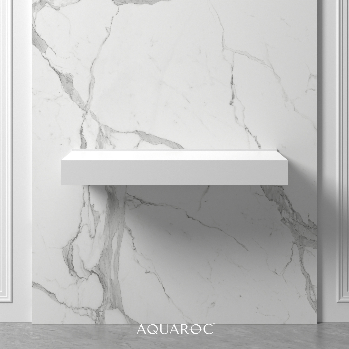 Wall Hung Stone Countertop Basin Shelf 1000mm