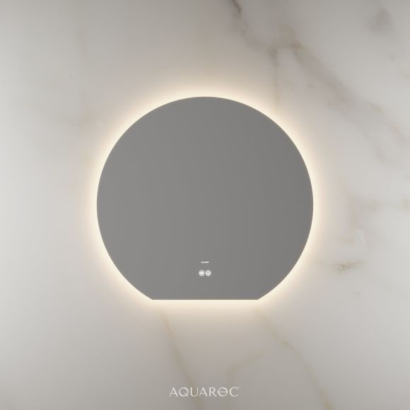 Lumiere Backlit & Demister Moon Mirror 800mm Frameless