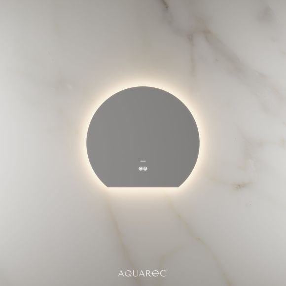 Lumiere Backlit & Demister Moon Mirror 600mm Frameless