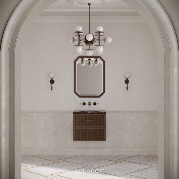 Park Lane Vanity Unit Rosso Levanto Marble 600mm