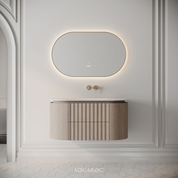Belgravia II Vanity Unit & Stone Basin 1000mm Natural Oak