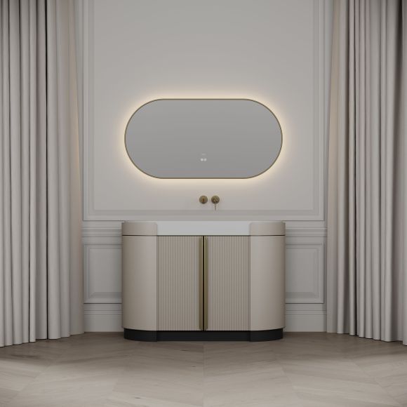 Knightsbridge Vanity Unit & Stone Basin 1200mm Cashmere Beige