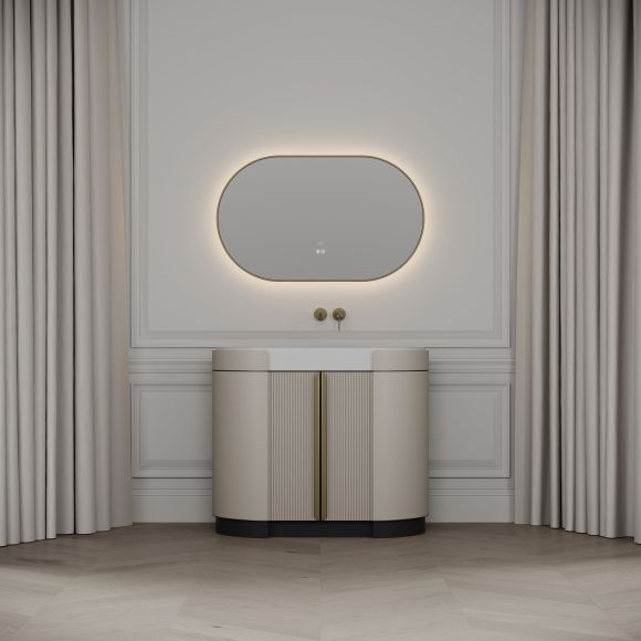 Knightsbridge Vanity Unit & Stone Basin 1000mm Cashmere Beige