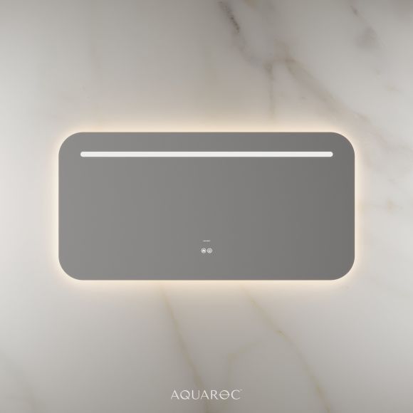 Lumiere Backlit & Demister Curved Mirror 1200mm Frameless
