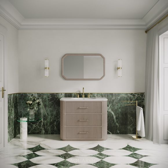 Savoy Vanity Unit & Stone Basin 1000mm Sabbia Grigio