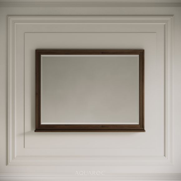 Hardwick Mirror & Integrated Shelf 1000mm Walnut