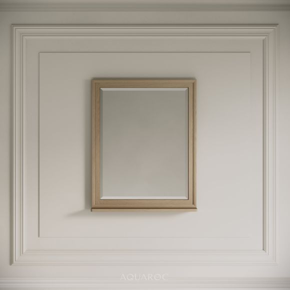 Hardwick Mirror & Integrated Shelf 600mm Natural Oak
