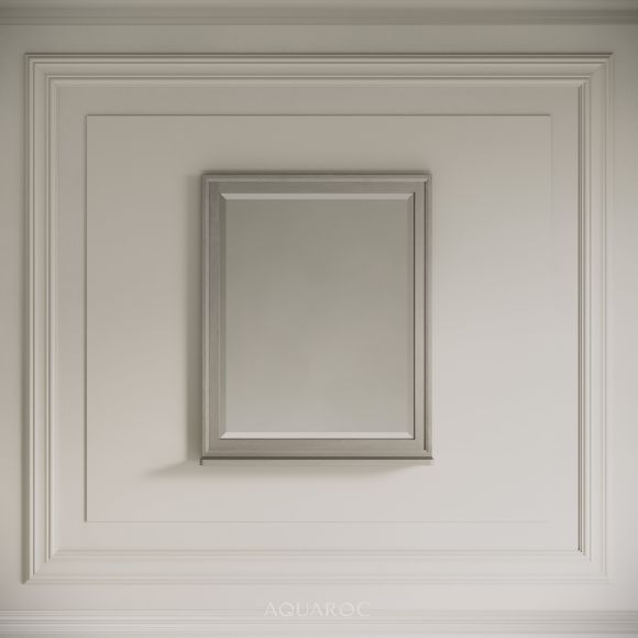 Hardwick Mirror & Integrated Shelf 600mm Sabbia Grigio Oak