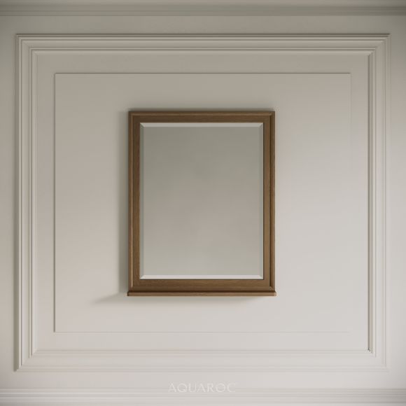 Hardwick Mirror & Integrated Shelf 600mm Smoked Oak