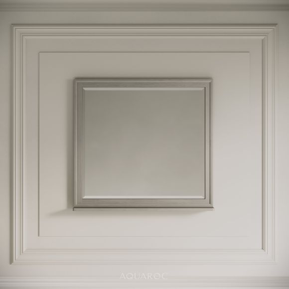 Hardwick Mirror & Integrated Shelf 800mm Sabbia Grigio Oak