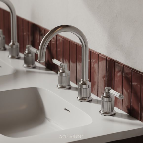 Rialto Mixer Tap - Three-Hole Deck Mounted