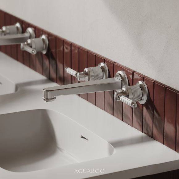 Rialto Mixer Tap - Three-Hole Wall Mounted