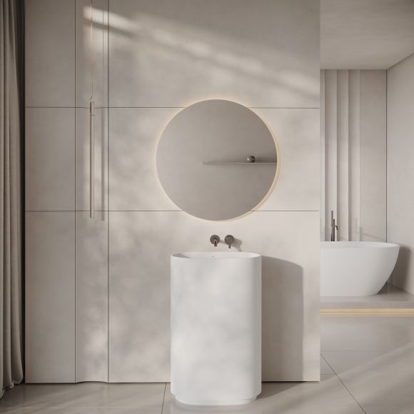 Neptune Freestanding Stone Basin 580mm
