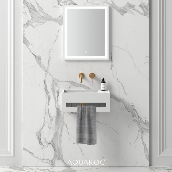 Flow Wall Hung Stone Basin 500mm
