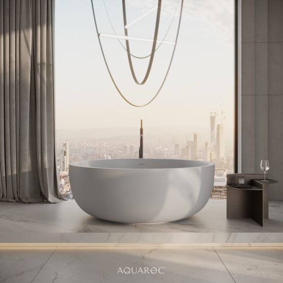 Circolo Freestanding Round Bath 1350mm - Matte White