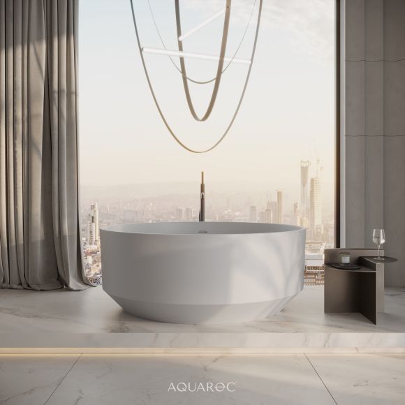Bellagio Freestanding Round Stone Bath 1350mm